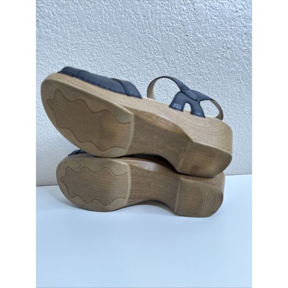 Dansko Season Sandals Ankle Strap Slingback Black Leather Womens EU 42 11.5 12 - Picture 9 of 11